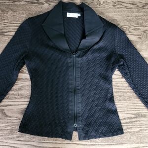 Blanc Nature Zipper Detail Top
